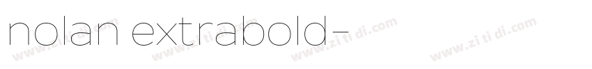 nolan extrabold字体转换